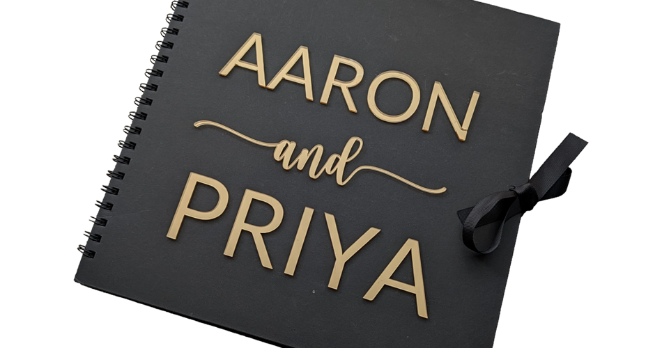 Personalised guestbook for weddings